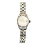 A ladies steel Rolex Oyster Perpetual Datejust wristwatch,