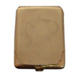 A 1920s 9ct gold cigarette case,