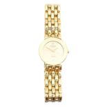 A ladies gold plated Raymond Weil Othello watch,
