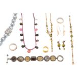 A selection of jewellery,