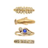 A selection of rings,