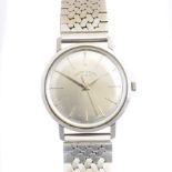 A 1960s stainless steel Favre-Leuba watch,
