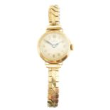 A 9ct gold cased ladies Omega watch,