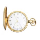 A Limit gold plated full hunter pocket watch,