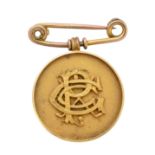 An early 20th century 18ct gold medallion,