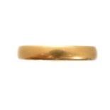 A 22ct gold band ring,