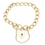 A 9ct gold chain bracelet,