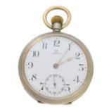 An Omega open face pocket watch,