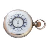 A silver half hunter pocket watch by Coventry Astral,