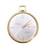 A Limit gold plated open face pocket watch,
