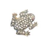 A diamond brooch,