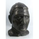Nick Adams, a stone bust, of man, signed to base, height 13.5ins