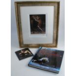 Fabian Perez, colour print, signed in pencil, 10.5ins x 7.5ins, together with Fabian Perez Waiting