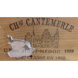 A case of 12 bottles of Chateau Cantemerie 1999