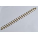 A long chain, unmarked, tested 116cm long, 27.8g gross
