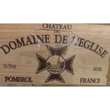 A case of 12 bottles of Chateau Domaine de L'Eglise 2006