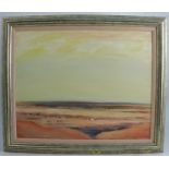 Dieter Engler, two oils on board, Small Landscape, 23ins x 23ins and View Across the Plain, 15ins