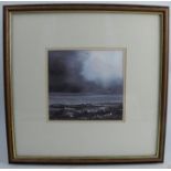 Ashley Jackson, monochrome, Dusk Approaches, No. 41, 7.5ins x 8ins, together with J Ridout,
