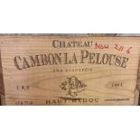 A case of 12 bottles of Chateau Cambon le Pelouse 2002