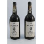 Six bottles of Warre's 1975 Vintage Port Condition Report: All bottles appear to be full to base