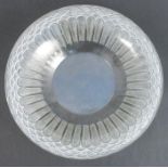 An R Lalique glass bowl, decorated in the Jaffa pattern, diameter 12.5insCondition Report: Some