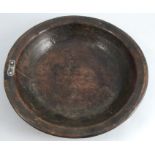 A 19th century dairy bowl, diameter 14ins