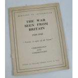 The War Seen From Britain 1939-1945, Chronology and Commentary, Ministry of Information