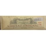 A case of 12 bottles of Chateau Reignac 2000