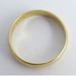 A 22 carat gold wedding ring, 3.6g gross