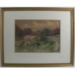 Bernard Eyre Walker, watercolour, view of Ullswater, 10.5ins x 14.5ins