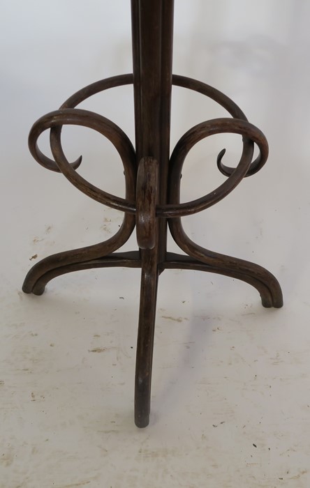 A Thonet bentwood coat and hat stand, height 80ins - Image 2 of 5