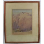 William Heaton Cooper, watercolour, Great Ridge from Loughrigg, 14.75ins x 11.25ins (D)