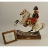 A Royal Worcester limited edition figure of Napoleon Bonaparte, modelled by Bernard Winskill, raised