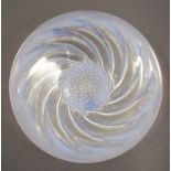 A Lalique glass bowl, decorated in the Poisson pattern with fish, diameter 11.5insCondition