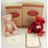 A limited edition Steiff bear, with British Collector's 1998 label, Burgundy 40, together with