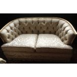 A gilt framed two seater sofa, width 60ins, trade only