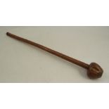 A wooden knobkerrie, length 25.5ins