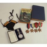 P.O P R Scutt P/JX 138162, a Distinguished Service medal, cased, together with The Atlantic Star,