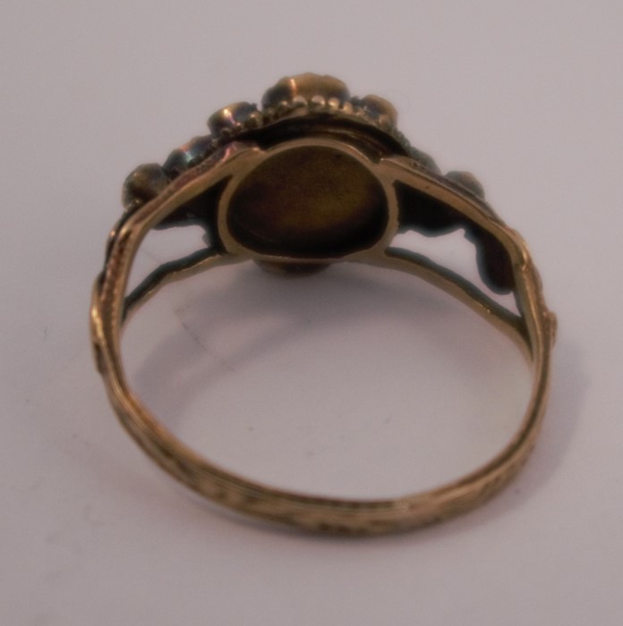 A Victorian opal and stone set ring, together with a banded agate set ringCondition Report: Banded - Image 6 of 6