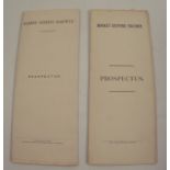 Two prospectuses for The Market Deeping Railway, 1878, in different formats