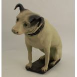 A modern plastic model, His Master’s Voice, seated dog, height 13.5ins