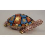 A Herend model, of a tortoise, length 4insCondition Report: Inspected and no obvious damage