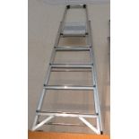 A 5 tread metal step ladder