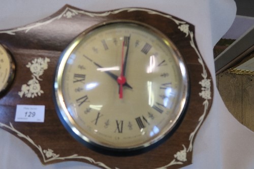 A REPRODUCTION BAROMETER, HAVING A CLOCK FACE, HEIGHT 33INS X MAXIMUM WIDTH 10INS - Image 2 of 5