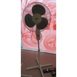 A free standing electric fan
