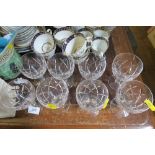 A SET OF 8 GLASSES