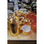 A COLLECTION OF ROYAL WORCESTER GOLD LUSTRE COFFEE WARE