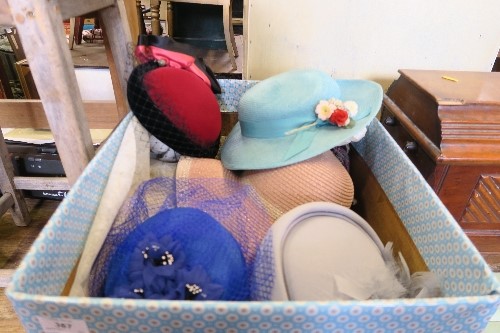 A BOX OF VARIOUS HATS - Image 2 of 2