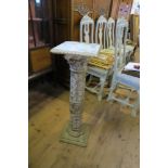 A PEDESTAL, HEIGHT 36INS