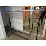 A hanging rail, base dimensions 55ins x 22ins